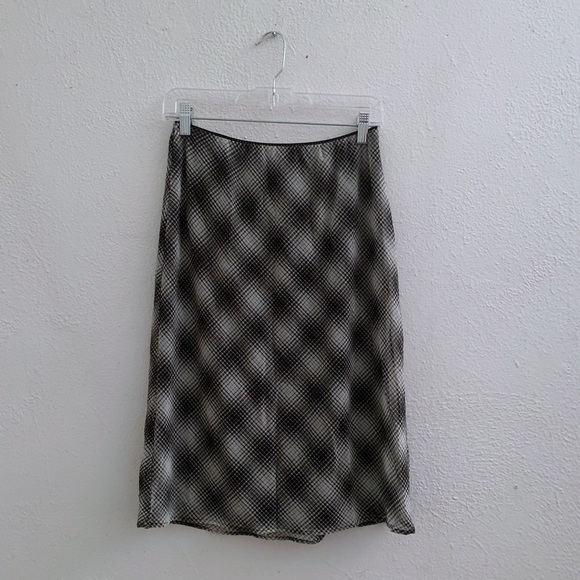 Vivienne Tam mesh plaid midi skirt - Picture 2 of 3
